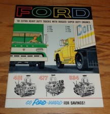 Folheto de vendas de caminhão Ford Extra Heavy Duty original 1959 C F 850 950 1000 1100 comprar usado  Enviando para Brazil
