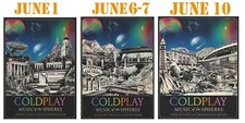 Poster denver coldplay for sale  Coalinga
