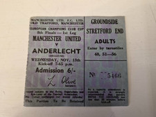 Ticket stub manchester for sale  MANCHESTER