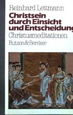 Christsein durch einsicht gebraucht kaufen  Koblenz
