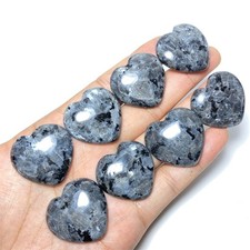 78 g de pedra natural larviquita coração cristal artesanato amor meditação cura B715 comprar usado  Enviando para Brazil