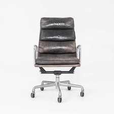 1995 Herman Miller Eames Softpad cadeira executiva em couro preto/cinza comprar usado  Enviando para Brazil