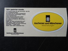 Aachener münchener aufkleber gebraucht kaufen  Herford