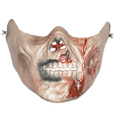 Nova Máscara de Proteção Tática Exército Zombie Skull Half-face Corpse Airsoft Paintball F comprar usado  Enviando para Brazil