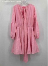 Vestido Lilly Pulitzer Feminino Rosa Branco Listrado Manga Longa Fit & Flare Tamanho 8, usado comprar usado  Enviando para Brazil
