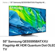 Samsung qe55s95batxxu flagship for sale  RUGBY
