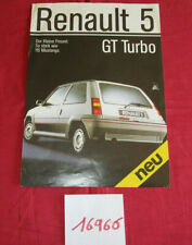 N°16966 / RENAULT 5 GT Turbo / prospectus deutsch text  comprar usado  Enviando para Brazil