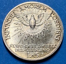 Vaticano lire argento usato  Perugia