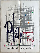 Playtime affiche cinéma d'occasion  Châteauneuf-du-Rhône