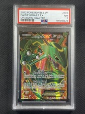 Cartão Pokemon - PSA7 QUASE PERFEITO - Rayquaza EX Full Art - Dragons Exalted - 2012 - 123/124 comprar usado  Enviando para Brazil