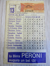 Schedina del totocalcio usato  Albenga