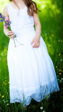 Festliches weißes sommerkleid gebraucht kaufen  Stegaurach