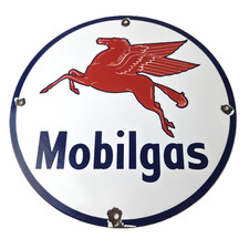 Vintage mobil sign for sale  Houston