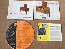 Hmv stereomaster brochures for sale  NORWICH