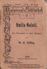 Emilia galotti. ein usato  Italia