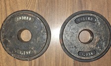 Placas de peso vintage exclusivas de ferro fundido Jaserd 1,25 K (par) comprar usado  Enviando para Brazil