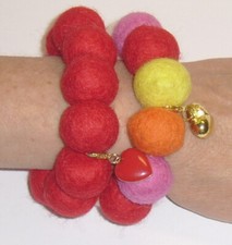 Armband filz perlen gebraucht kaufen  Hamburg