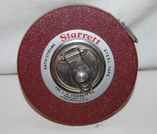Starrett No. Fita de metal cromada cetim botão C 530 medida 50 pés. comprar usado  Enviando para Brazil