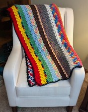 Handmade afghan multicolor for sale  Madison