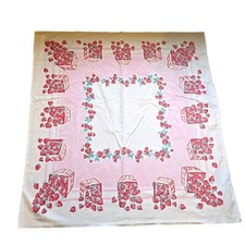 Vintage tablecloth strawberrie for sale  Shelbyville