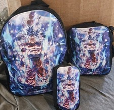 Dragon Ball Goku Ultra Instinct Mochila Escolar Lancheira Estojo Lápis Lote com 3 Peças comprar usado  Enviando para Brazil