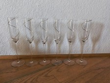 Usado, 6 copos redemoinho Crate & Barrel CTB19 canelados champanhe ouro estratos 10 1/4" comprar usado  Enviando para Brazil