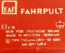 Eav fahrpult trafo gebraucht kaufen  Algermissen