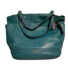 Coach teal pebbled for sale  Milwaukee