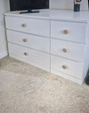 Ikea malm white for sale  BOLTON