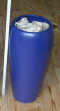 Blumenvase blau bodenvase gebraucht kaufen  Seevetal