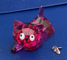 Swarovski purple cat for sale  WARRINGTON