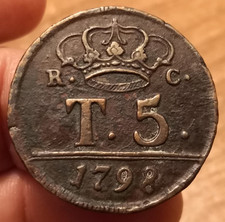 Moneta tornesi 1798 usato  Olbia