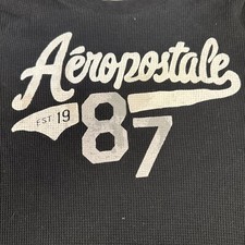 Pulôver masculino Aeropostale preto com nervuras manga longa logotipo comprar usado  Enviando para Brazil