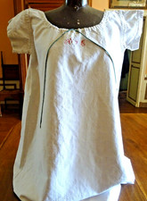 Chemise lin monogrammée d'occasion  Château-du-Loir