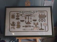 Tableau broderie cuisine d'occasion  Sarry