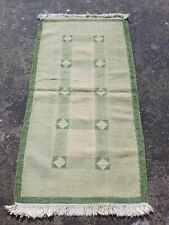 Tapete de chão vintage feito à mão tradicional sueco lindo tapete Kilim 156x81 cm comprar usado  Enviando para Brazil