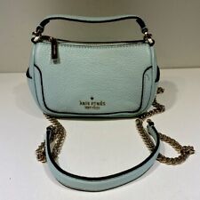 Bolsa tiracolo Kate Spade Smoosh couro pebble micro alça superior azul brilho 7x4x3” comprar usado  Enviando para Brazil