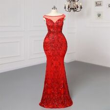 Vestido maxi vestido vestido de noite lantejoulas vermelhas gola fio transparente sexy plus size comprar usado  Enviando para Brazil