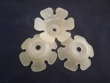  Antiguo Stock Bobeche Flor Esmerilada Vidrio para Arañas y Lámpara Piezas 24 Piezas segunda mano  Embacar hacia Mexico