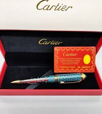 Caneta esferográfica luxuosa Cartier Star Walker [tinta azul] corpo dourado + prata, usado comprar usado  Enviando para Brazil