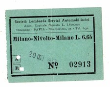 Biglietto societa lombarda usato  Merate