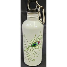 Garrafa de água ecológica pintada decorada pavão aço inoxidável comprar usado  Enviando para Brazil