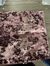 Pink velvet cushion for sale  GLOSSOP
