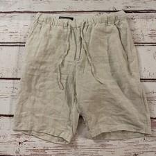 Natural linen shorts for sale  Pittsburg