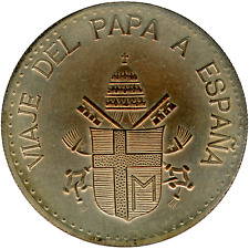 ☆ ESPANHA 1982 • MEDALHA Cu ☆ PAPA JOÃO PAULO II • VISITA PAPAL ☆ JUAN PABLO II ☆D0140 comprar usado  Enviando para Brazil