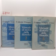 Adorno. manuale storia usato  Napoli