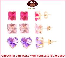 Orecchini cristallo stile usato  Ruvo di Puglia