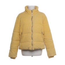 Pull & Bear, kurtka zimowa, damska, rozmiar: L, żółta, bawełna/poliester, sztruks #5ox na sprzedaż  PL