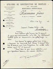 Facture 1913 haismann d'occasion  Joinville