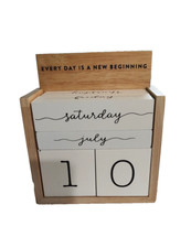 Perpetual block calendar for sale  La Porte